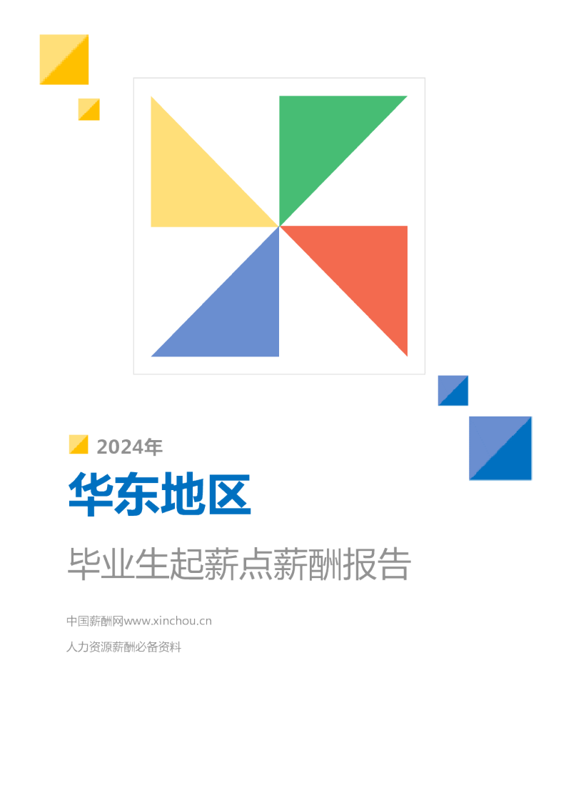 2024年薪酬报告系列之华东地区地区毕业生薪酬报告起薪点调查