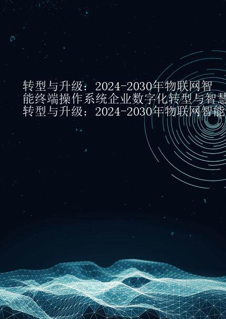 转型与升级：2024-2030年物联网智能终端操作系统企业数字化转型与智慧升级战略研究报告